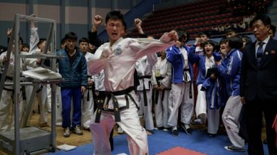 Massacre de planches au concours de taekwondo de Pyongyang Massacre de planches au concours de taekwondo de Pyongyang