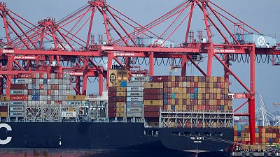 Weak Chinese imports push U.S. trade deficit to eight-month low Weak Chinese imports push U.S. trade deficit to eight-month low