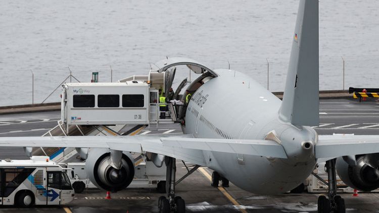 German plane arrives in Madeira to take home bus crash survivors