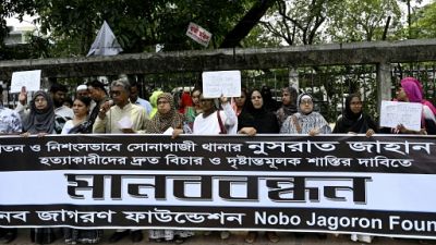 Bangladesh: manifestations après le meurtre d'une jeune femme victime de harcèlement Bangladesh: manifestations après le meurtre d'une jeune femme victime de harcèlement