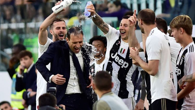 Juventus win eighth Serie A title in a row