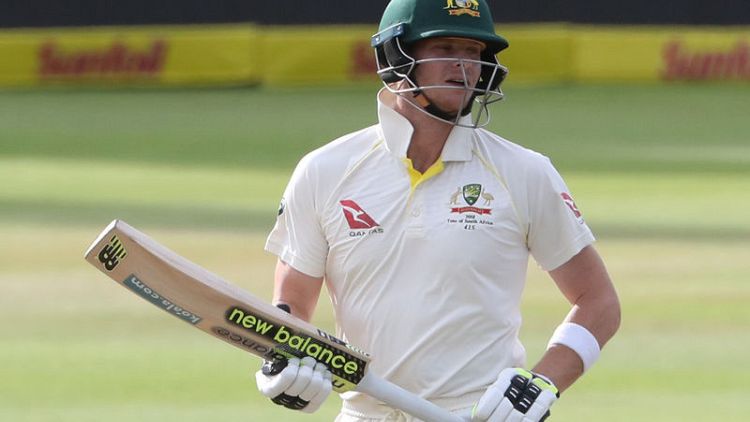 Cricket - Australia's Smith says two weeks away from full recovery