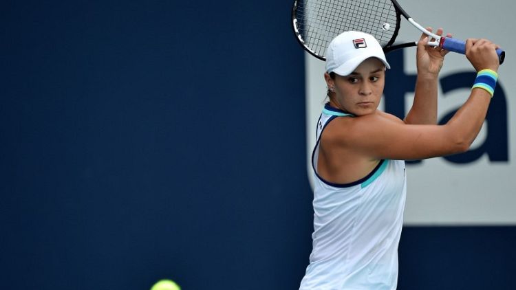 Tennis - Barty guides Australia into Fed Cup final