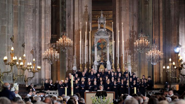 At Easter mass, Parisians pray for Notre-Dame's swift restoration
