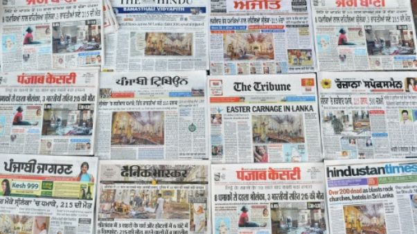 Titres de la presse indienne au lendemain des attentats au Sri Lanka Titres de la presse indienne au lendemain des attentats au Sri Lanka