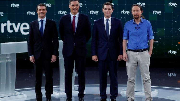 Spanish general election candidates clash over Catalonia