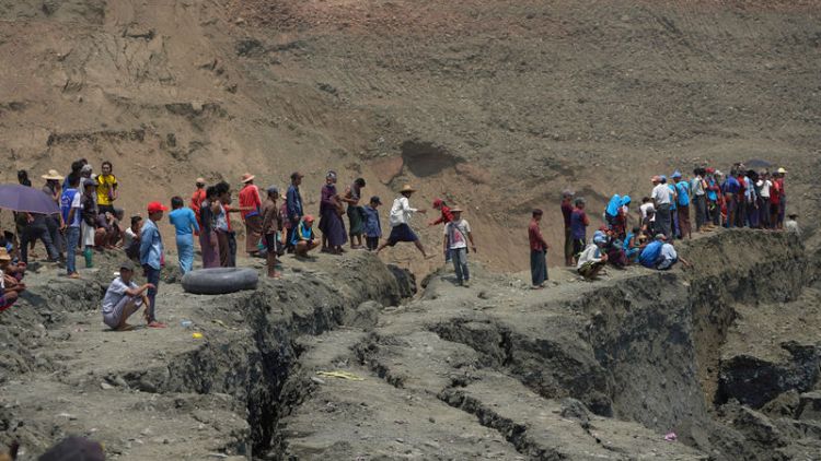 More than 50 believed killed in collapse at Myanmar jade mine