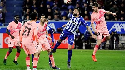 Barcelona on verge of Liga title after beating Alaves Barcelona on verge of Liga title after beating Alaves