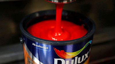 Akzo Nobel first-quarter core profit up 19 percent on higher prices