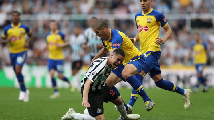 Newcastle's Almiron to miss rest of season with hamstring injury