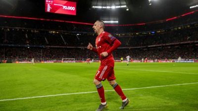 Foot: Ribéry, souffrant de douleurs musculaires, privé de demi-finale de Coupe d'Allemagne
