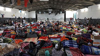Detention centre opened but migrants too frightened to leave as war reaches Tripoli Detention centre opened but migrants too frightened to leave as war reaches Tripoli