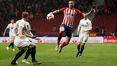Atletico put Barca celebrations on ice with win over Valencia Atletico put Barca celebrations on ice with win over Valencia