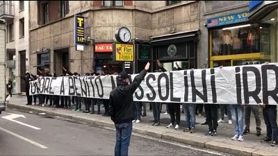 Striscione fascista:presa distanza Lazio