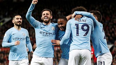 Manchester City take big step towards title with derby win at United Manchester City take big step towards title with derby win at United