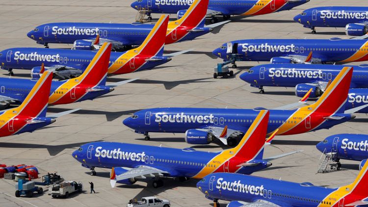 Southwest Airlines first-quarter profit hit by 737 MAX grounding