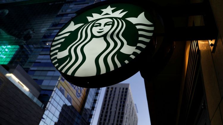 Starbucks beats same-store sales expectations, shares rise 2 percent