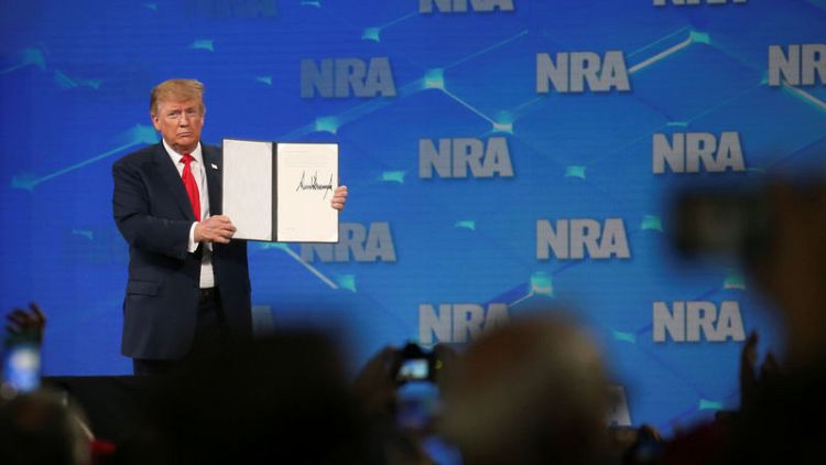 Trump heeds NRA, decides to pull U.S. out of U.N. arms treaty