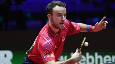 Mondiaux tennis de table: le Français Simon Gauzy éliminé en quart Mondiaux tennis de table: le Français Simon Gauzy éliminé en quart