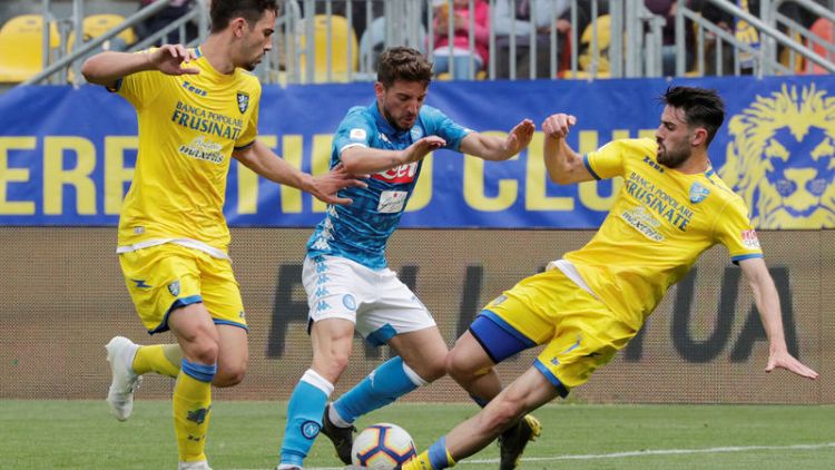 Napoli return to form with victory to send Frosinone towards the drop