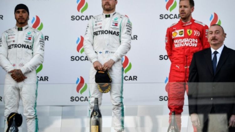 F1: doublé de Mercedes avec Bottas devant Hamilton en Azerbaïdjan