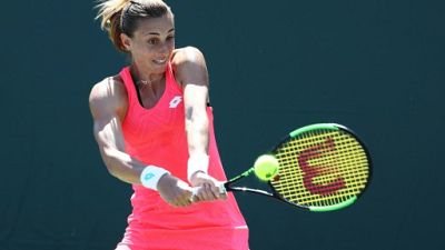La Croate Petra Martic lors de l'Open de Miami le 25 mars 2019 La Croate Petra Martic lors de l'Open de Miami le 25 mars 2019