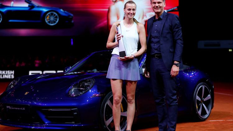Kvitova earns maiden Stuttgart title with win over Kontaveit