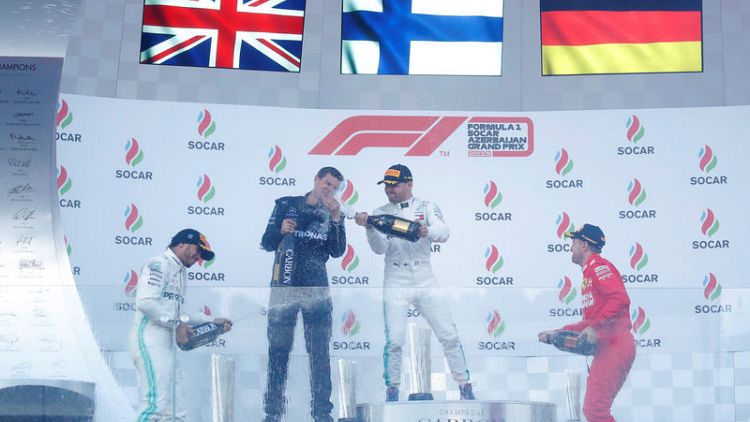 Mercedes make F1 history with fourth one-two in a row