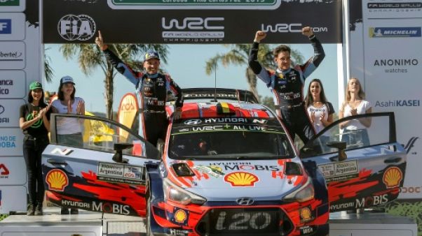 Le Belge Thierry Neuville remporte le Rallye d'Argentine le 28 avril 2019 Le Belge Thierry Neuville remporte le Rallye d'Argentine le 28 avril 2019