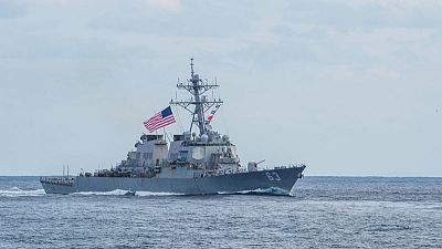 Two U.S. Navy warships sail through strategic Taiwan Strait Two U.S. Navy warships sail through strategic Taiwan Strait