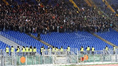 Curva Lazio chiusa con la condizionale Curva Lazio chiusa con la condizionale