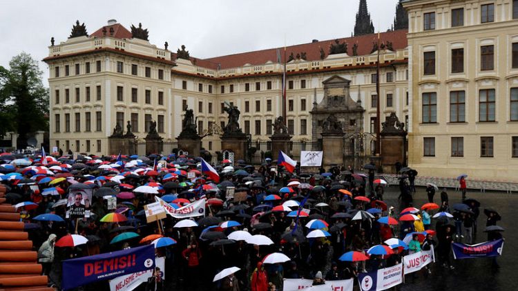 Czechs protest justice appointee, fear meddling in PM's case