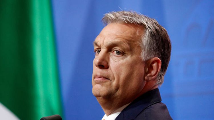 Hungary PM makes overtures to Italy far right in hint of EU conservative split