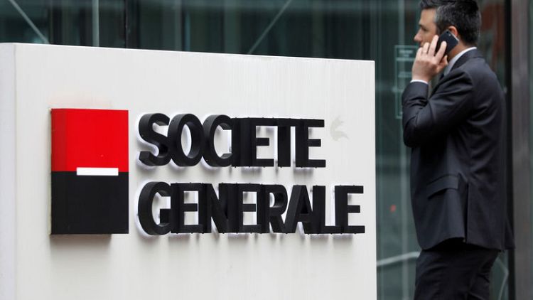 French bank Societe Generale's first-quarter net profit falls