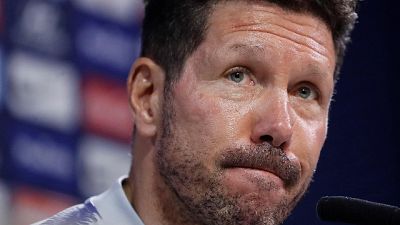 Diego Simeone allo stadio di Empoli Diego Simeone allo stadio di Empoli