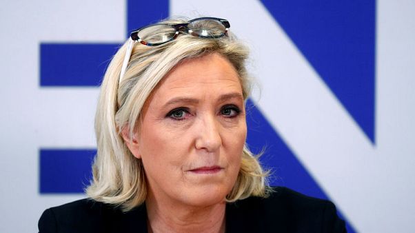 French President Emmanuel Macron's party falls behind far right in EU election poll French President Emmanuel Macron's party falls behind far right in EU election poll