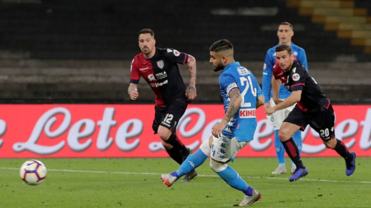 Insigne's late strike gives second-placed Napoli win over Cagliari