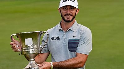 Homa wins Wells Fargo Championship by three strokes Homa wins Wells Fargo Championship by three strokes