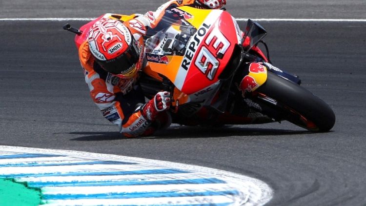 Test MotoGp: Marquez non molla mai