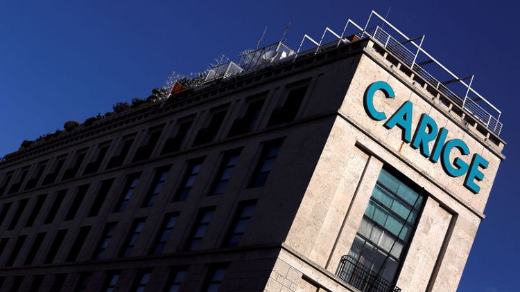 Italian banks set to take 43 percent in Carige under BlackRock's 720 million euro rescue plan
