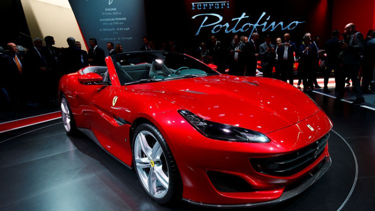 Ferrari tops first-quarter profit forecast, shares surge