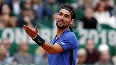 Fognini al 2/o turno, Cecchinato out Fognini al 2/o turno, Cecchinato out