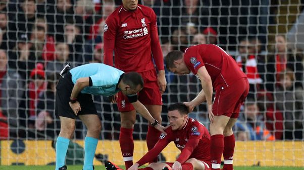 روبرتسون لاعب ليفربول يأمل ألا تبعده إصابة في ربلة الساق طويلا روبرتسون لاعب ليفربول يأمل ألا تبعده إصابة في ربلة الساق طويلا
