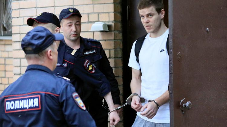 Two Russian soccer internationals sentenced to jail for assault