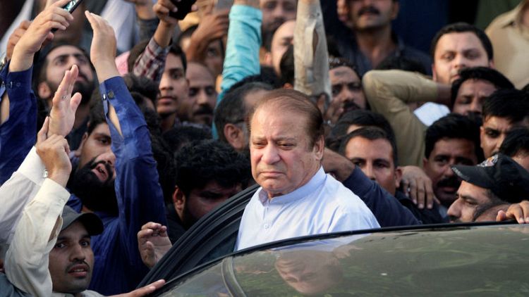 Pakistan's former PM Sharif returns to jail after medical treatment