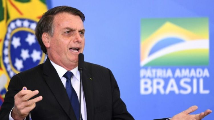 Le président brésilien Jair Bolsonaro, le 7 mai 2019 à Brasilia
