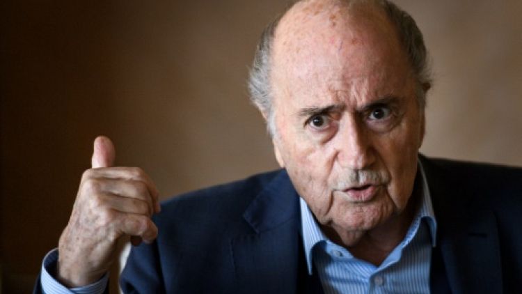 L'ancien président de la Fifa Sepp Blatter, le 8 mars 2018 à Zurich