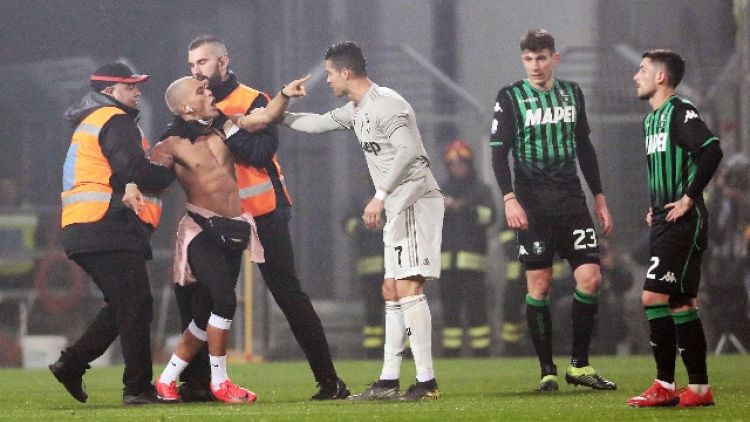 Daspo a invasore fan Cristiano Ronaldo