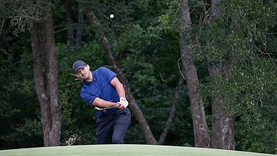 Golf - Local hero Romo excites with early eagle before fading at Byron Nelson Golf - Local hero Romo excites with early eagle before fading at Byron Nelson