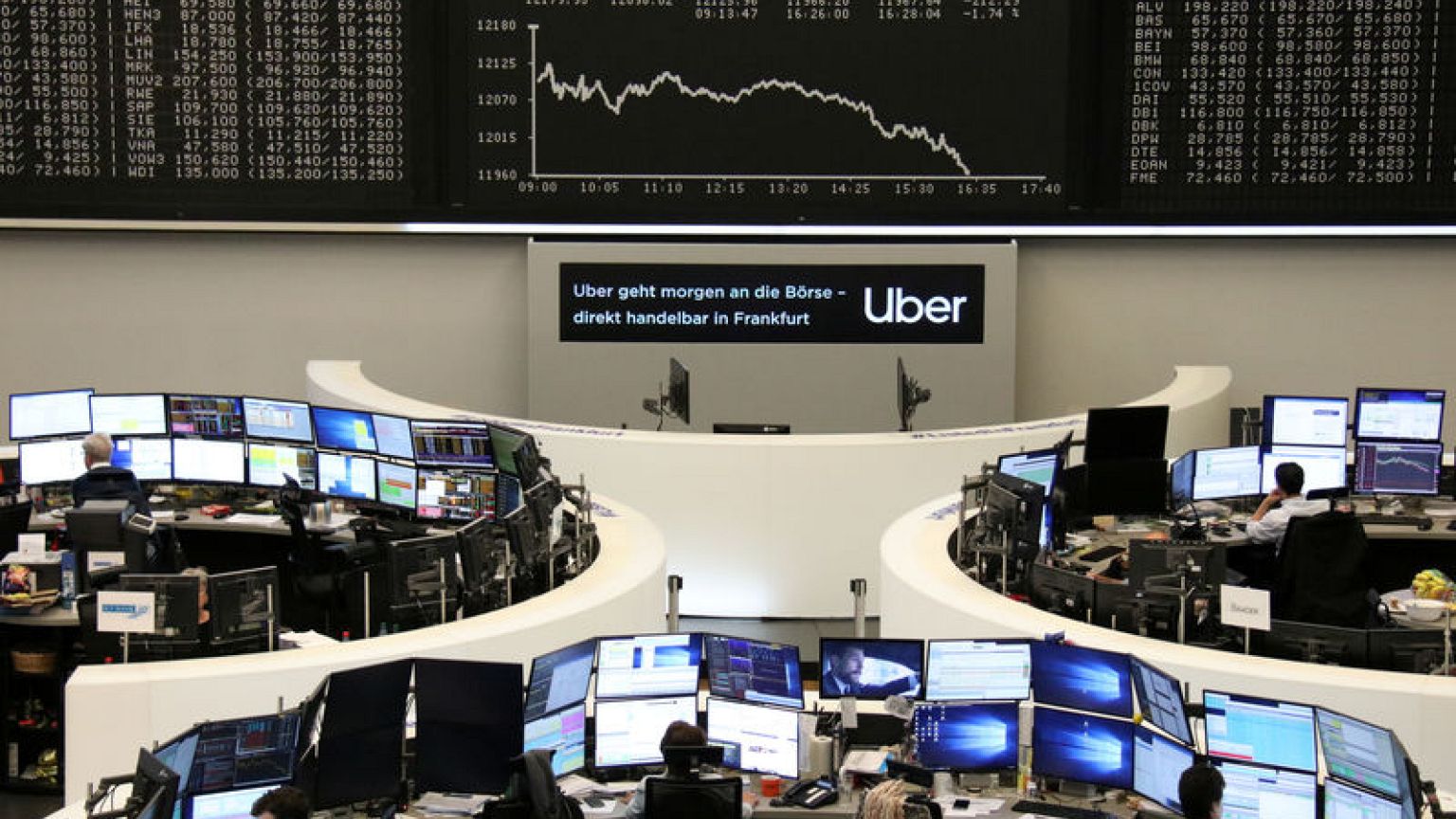 European shares bounce off six week lows on trade deal hopes